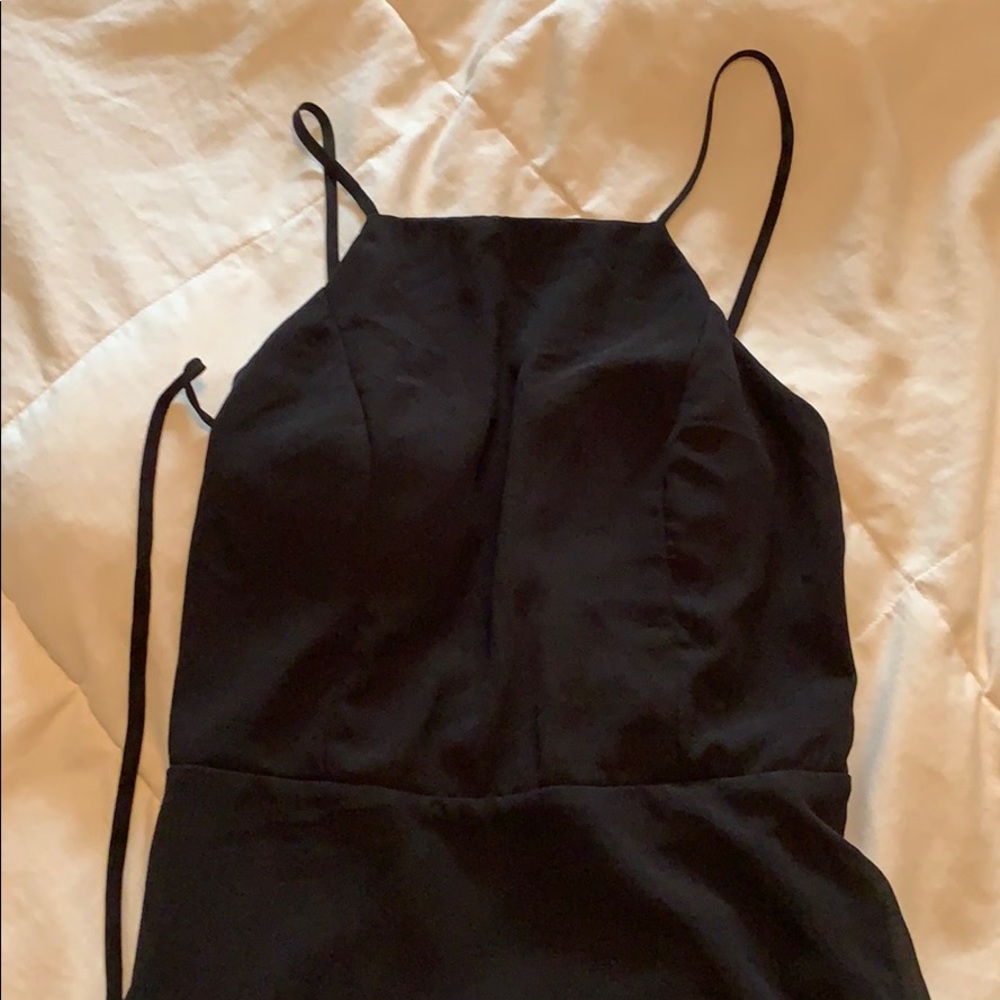 Long black prom dress
